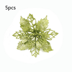 Glitter Artificial Christmas Flowers