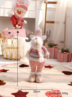 Cute Elk Santa Claus Prop Decoration