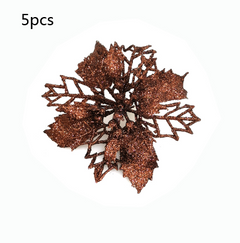Glitter Artificial Christmas Flowers