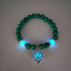 Glow In The Dark Natural Stone Bracelet