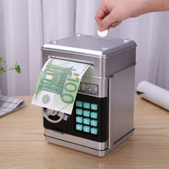 Electronic Piggy Bank ATM Mini Money Box Safety Password Chewing Coin Cash Deposit Machine Christmas Gift for Children Kids