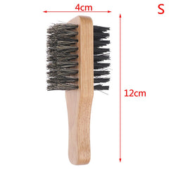 Men Boar Bristle Wooden Hair Brush