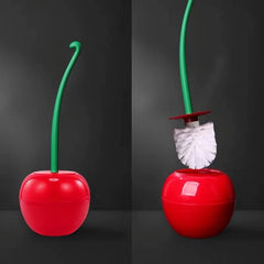 Cherry Shape Toilet Brush Holder Set