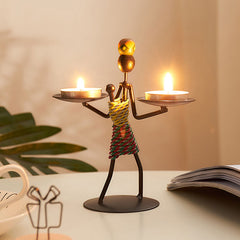 Modern Iron Man Candlestick