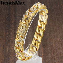 Gold Curb Cuban Bracelet